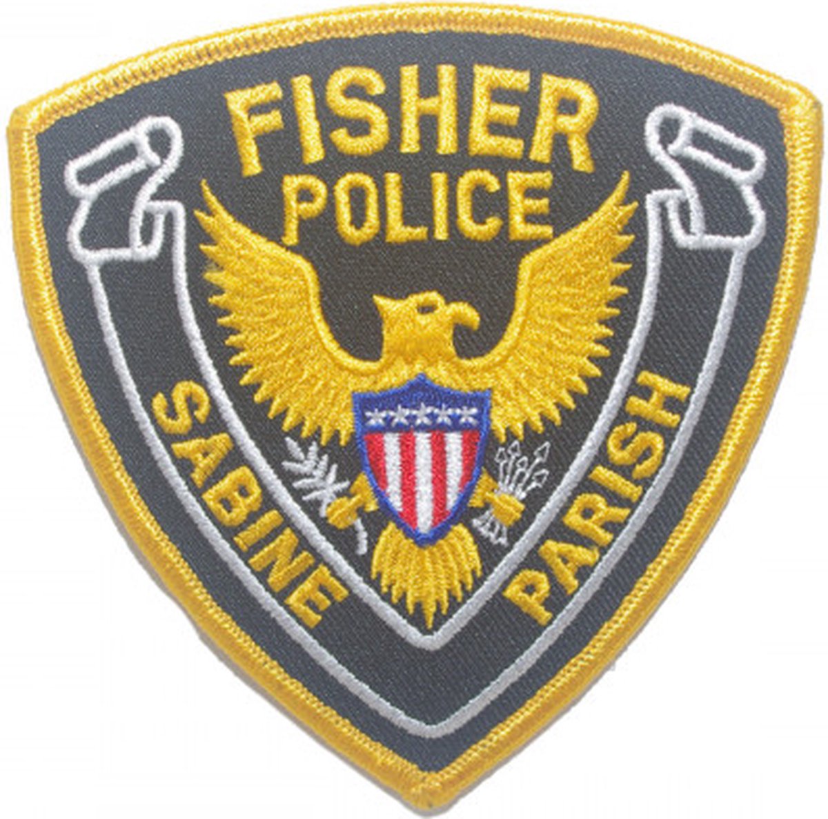 Fisher Police Sabine Parish geborduurde patch embleem | Opnaai